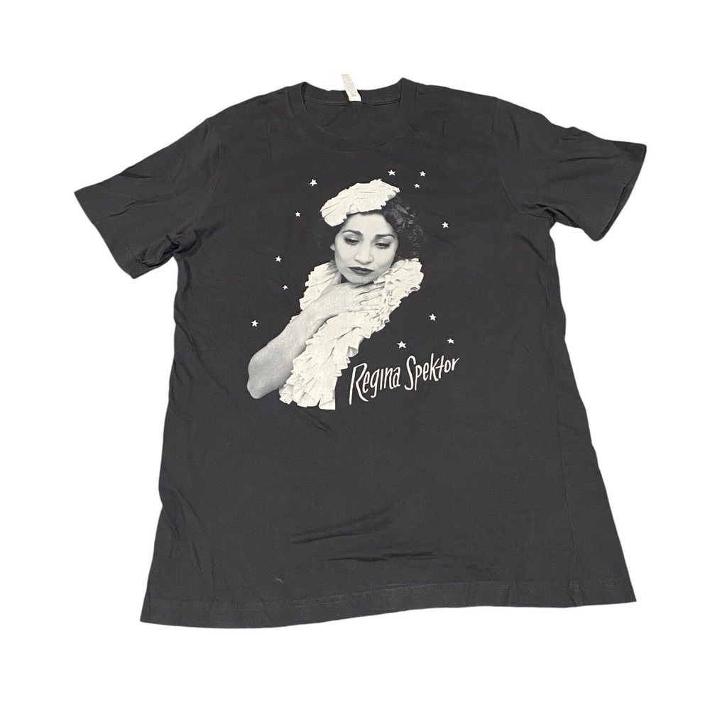 REGINA SPEKTOR Dark Gray Graphic Tshirt Size Medium